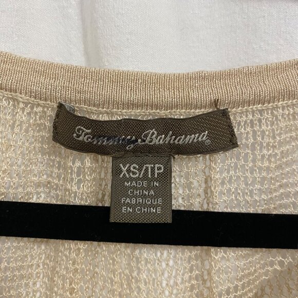 Tommy Bahama Tan Mesh Sweater Size XS‎ - Picture 4 of 6